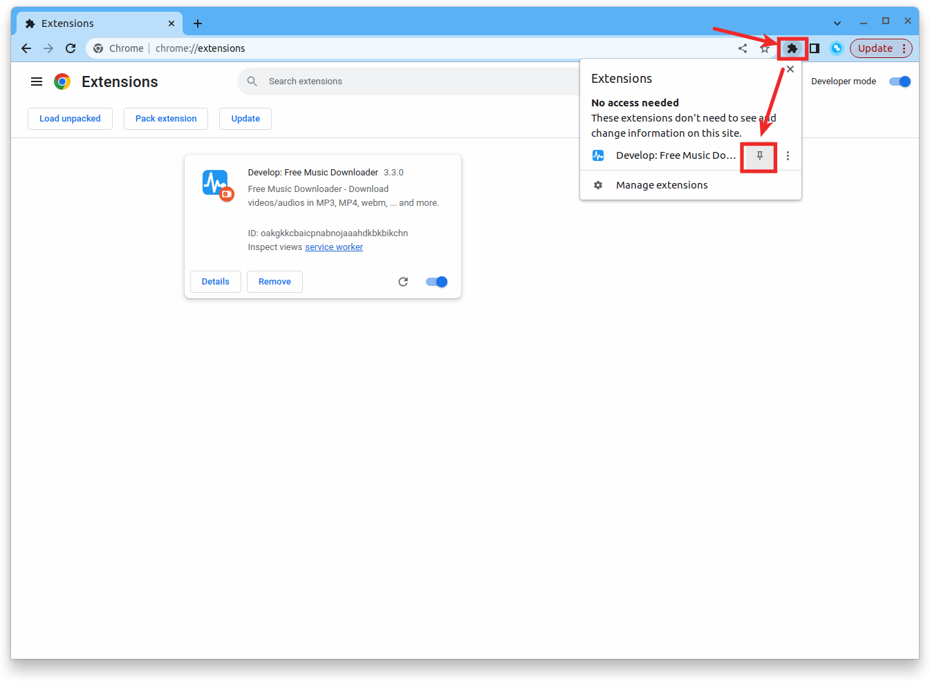 Picture of the extension